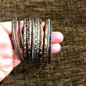 Tri-color Bangle Set